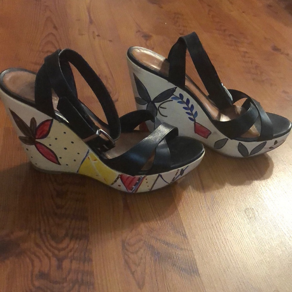 Aldo Black Wedges